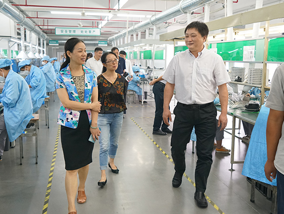 杭州市城市管理局黨組成員、副局長宋曉青一行蒞臨勇電參觀考察